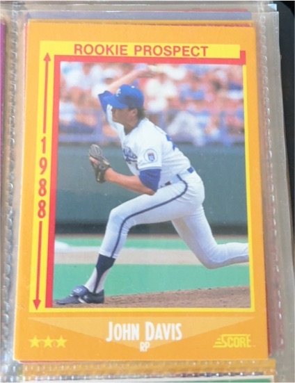 1988 Score #636 John Davis Rookie Prospect — front