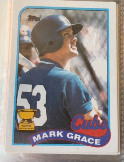 1989 Topps #465 Mark Grace — front