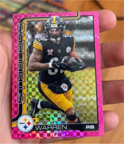 2025 Topps Chrome #253 Jaylen Warren — front