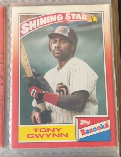 1990 Topps Bazooka Shining Stars #6 Tony Gwynn — front