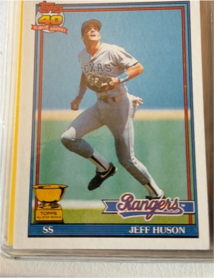 1991 Topps #756 Jeff Huson — front