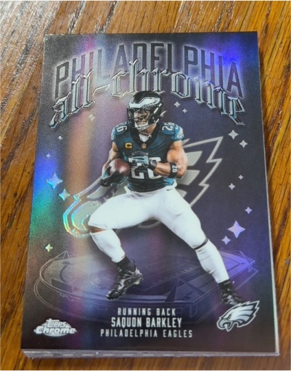 2025 Topps Chrome #ACT-3 Saquon Barkley — front