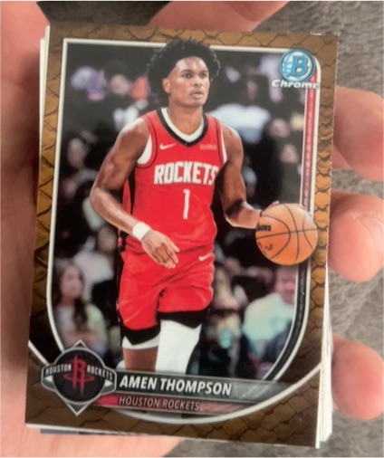 2025 Bowman Chrome #134 Amen Thompson — front