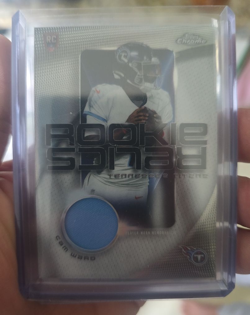 2025 Topps Chrome #RR-CW Cam Ward Rookie Relics — front