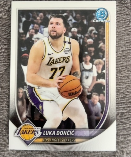 2025-26 Bowman Chrome #BCV-123 Luka Dončić — front