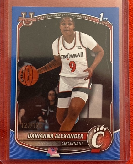 2025-26 Bowman Prospects 1st Bowman #BPP-69 Darianna Alexander — front
