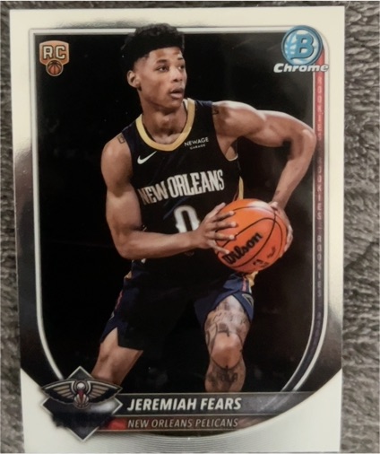 2025-26 Bowman Chrome #BCV-7 Jeremiah Fears — front