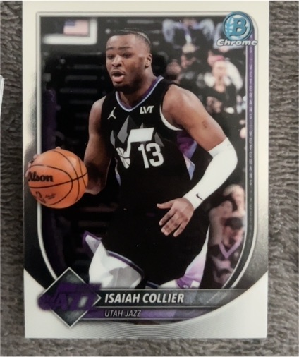 2025 Bowman Chrome #BCV-114 Isaiah Collier — front