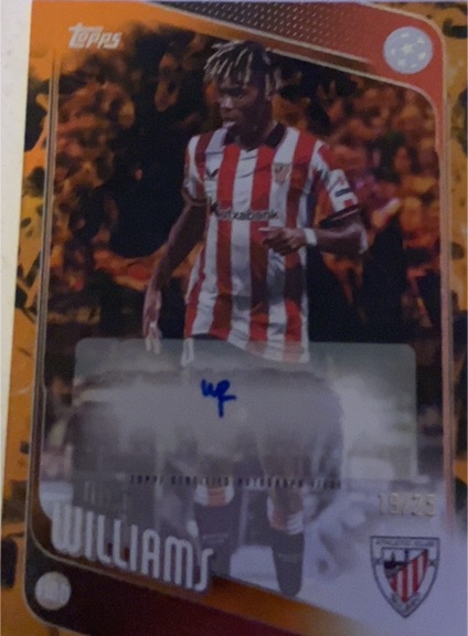 2025-26 Topps UEFA Club Competitions #BA-NW Nico Williams — front