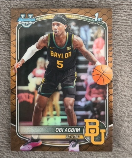 2025-26 Topps Bowman Chrome #BCP-9 Obi Agbim — front