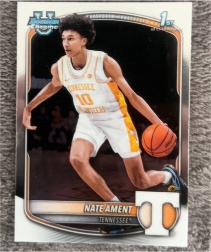 2025-26 Bowman Chrome #BCP-5 Nate Ament — front