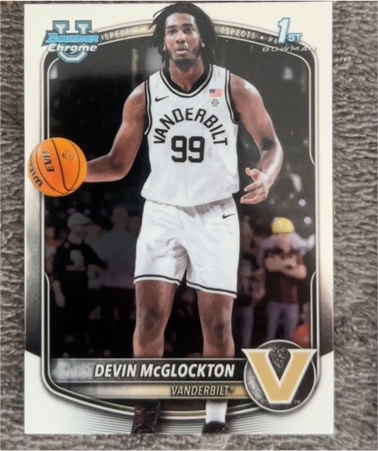 2025 Bowman Chrome #BCP-56 Devin McGlockton — front