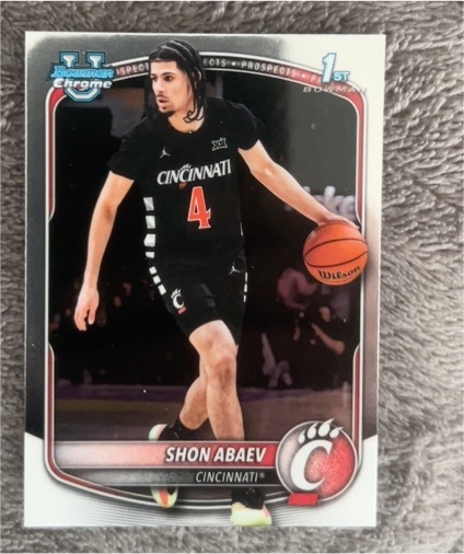 2025-26 Bowman Chrome #BCP-19 Shon Abaev — front
