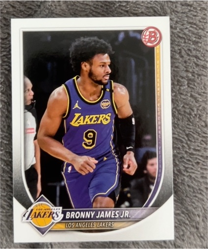 2025-26 Bowman #122 Bronny James Jr. — front