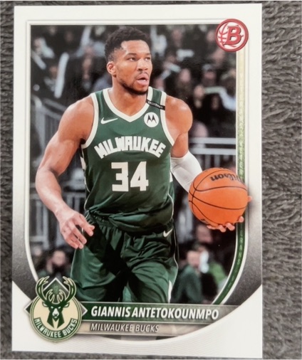 2025-26 Topps Bowman #80 Giannis Antetokounmpo — front