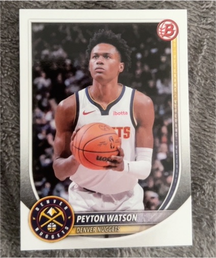 2025-26 Bowman Basketball #180 Peyton Watson — front