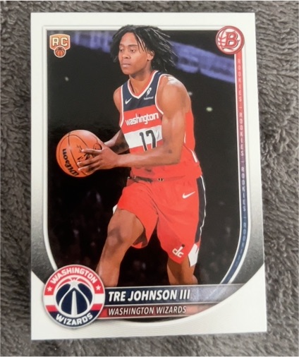 2025-26 Bowman #6 Tre Johnson III — front