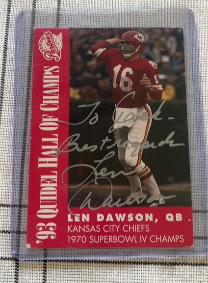 1991 Topps #33 Len Dawson — front