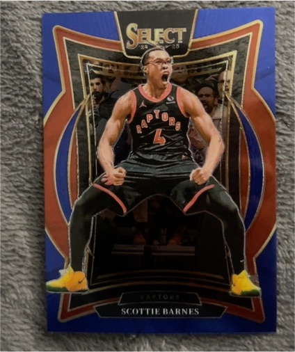 2024-25 Panini Select #30 Scottie Barnes Blue Concourse — front