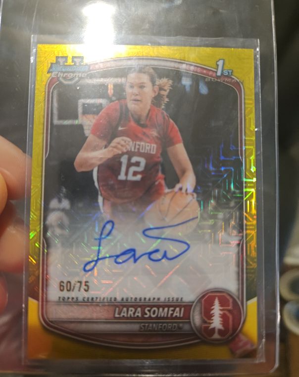 2025 Bowman Chrome 1st Bowman #CPA-LS Lara Somfai — front