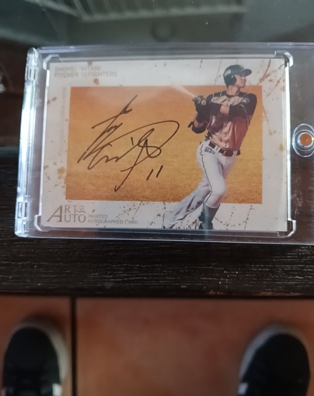 2014 BBM 1st Version Art of Auto #WB1 Shohei Ohtani — front