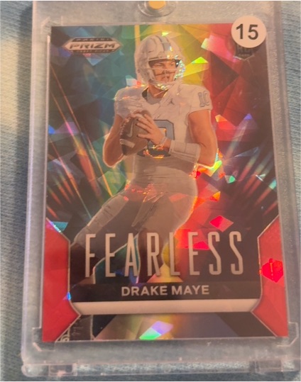 2024 Panini Prizm Draft Picks Fearless #F-DM Drake Maye — front