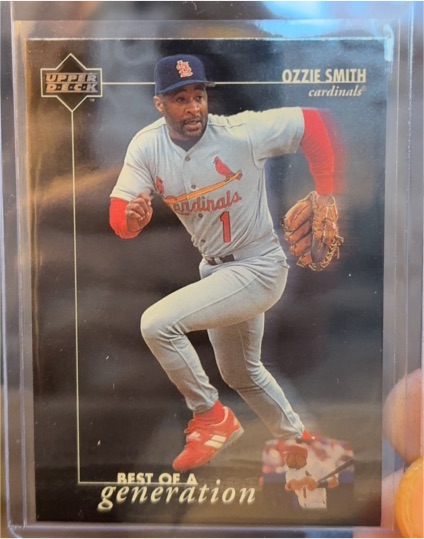 1996 Upper Deck #386 Ozzie Smith Best of a Generation — front