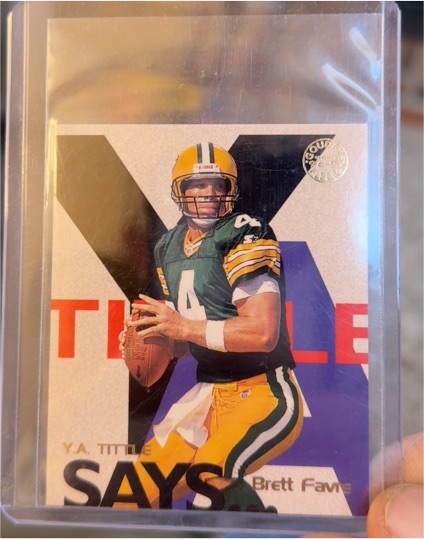 1995 Pinnacle X's and O's #97 Brett Favre — front