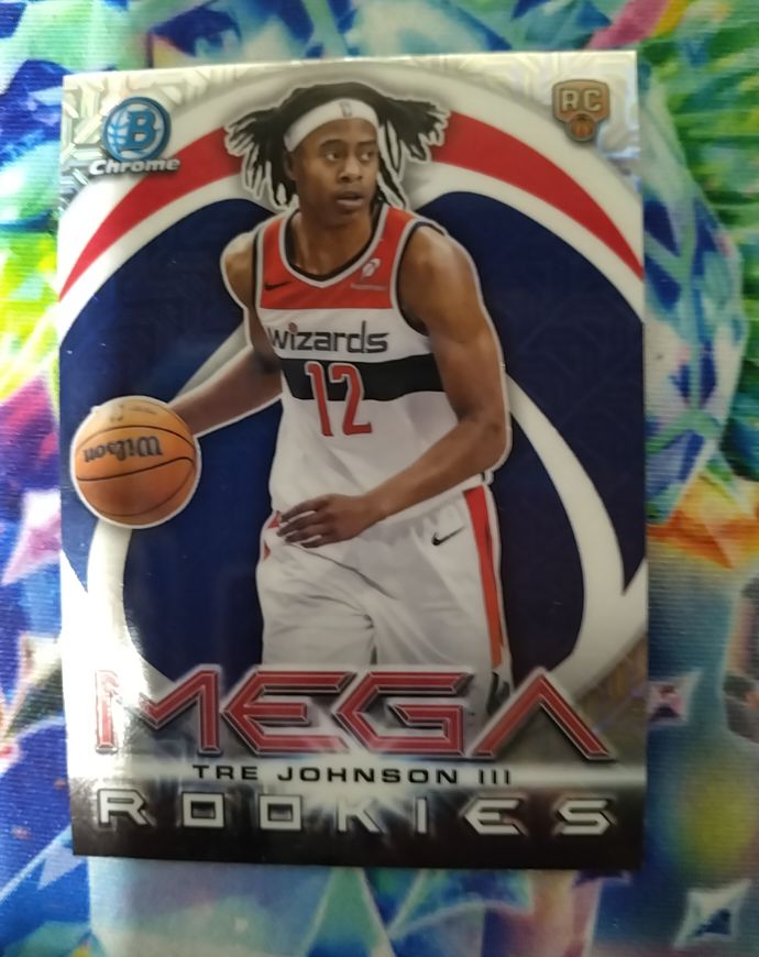 2025-26 Bowman Chrome #MR-6 Tre Johnson III Mega Rookies — front