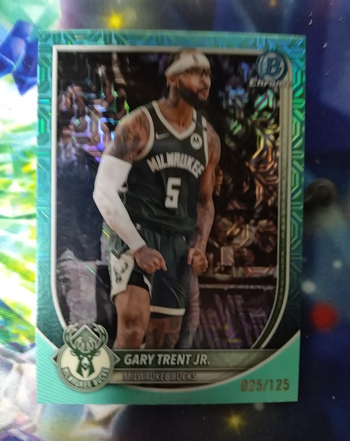 2025 Bowman Chrome #165 Gary Trent Jr. — front