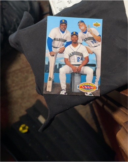 1993 Upper Deck #55 Ken Griffey Jr., Jay Buhner, Kevin Mitchell — front