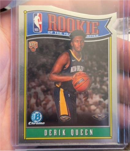 2025 Bowman Chrome Rookie of the Year Favorites #RY-13 Derik Queen — front