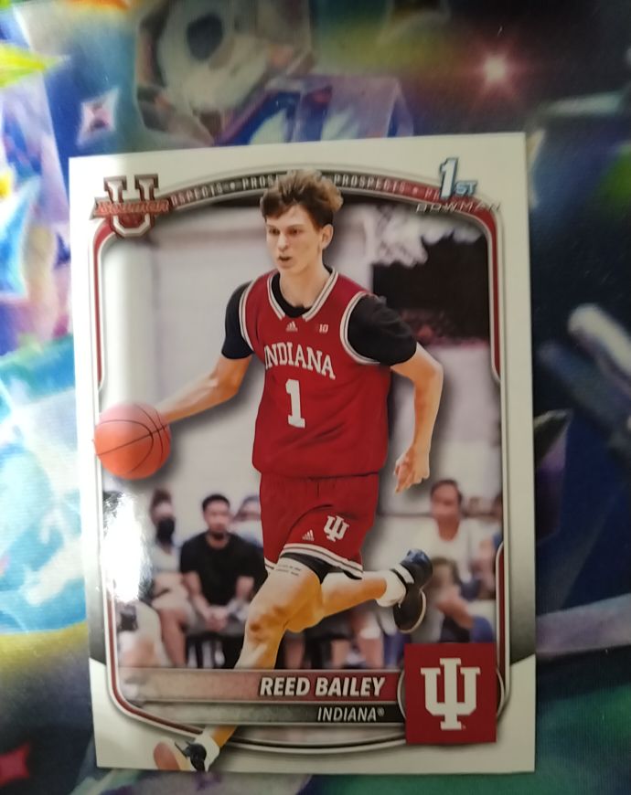 2025-26 Bowman Basketball Prospects 1st Bowman #BPP-27 Reed Bailey — front