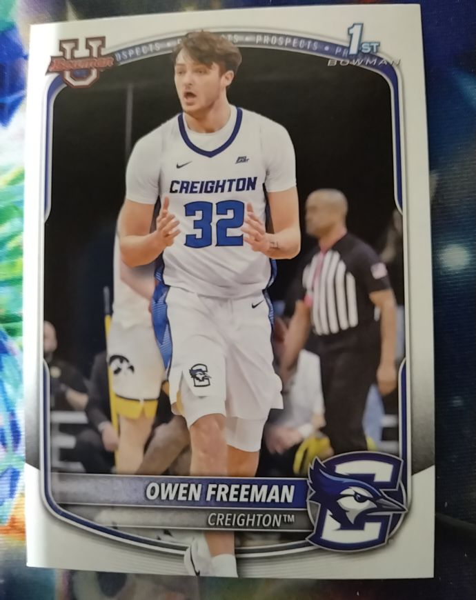 2025-26 Bowman Basketball #BPP-32 Owen Freeman — front