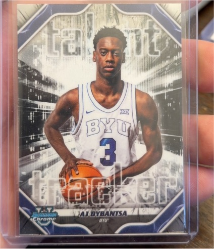 2025-26 Topps Bowman Chrome #TT-1 AJ Dybantsa Talent Tracker — front