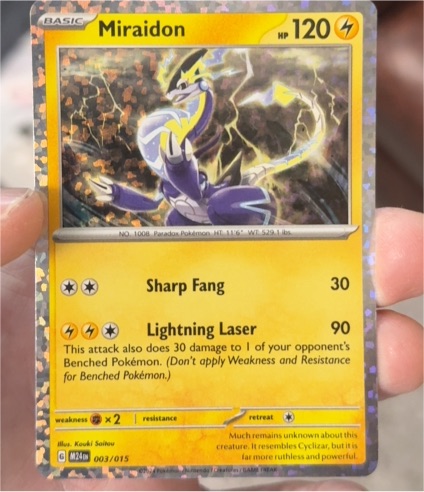 2025 McDonald's Pokémon #003 Miraidon — front