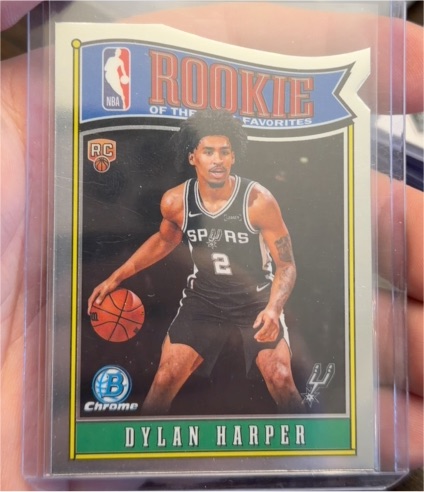 2025 Bowman Chrome #RY-2 Dylan Harper Rookie of the Year Favorites — front
