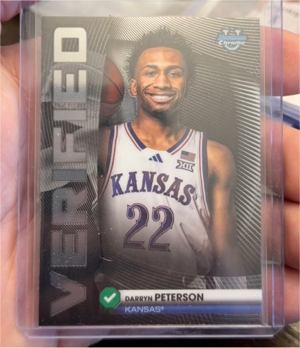 2025 Bowman Chrome Verified #BV-2 Darryn Peterson — front