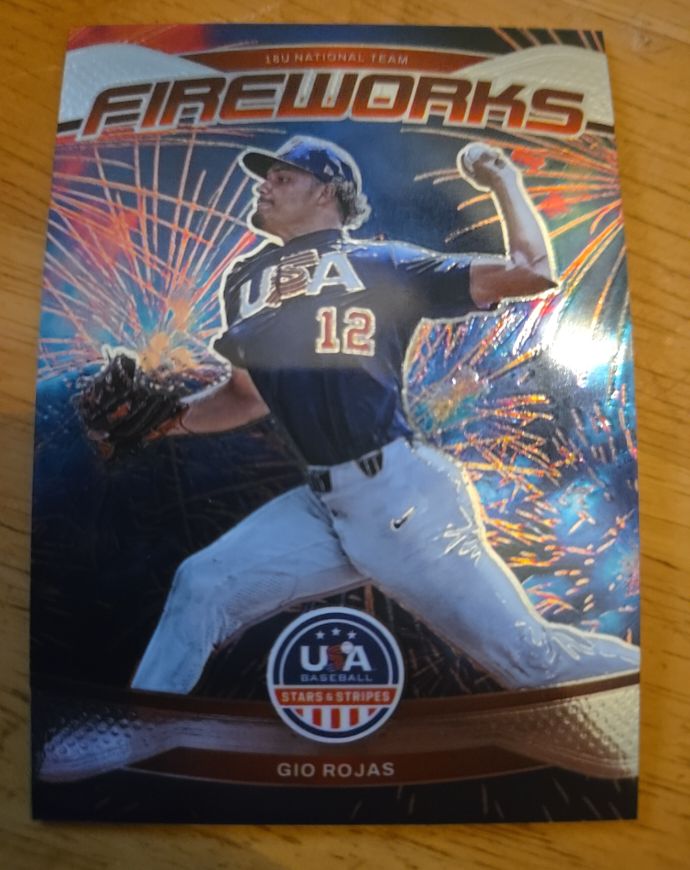 2026 Panini USA Stars & Stripes #19 Gio Rojas Fireworks — front