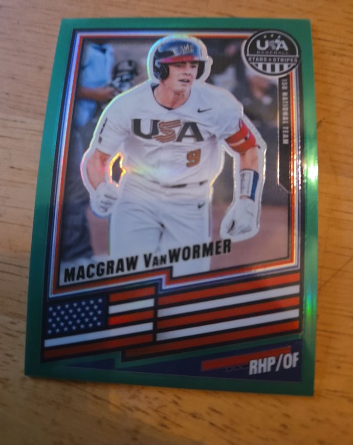 2026 Panini Stars & Stripes Prizm #129 Macgraw VanWormer — front