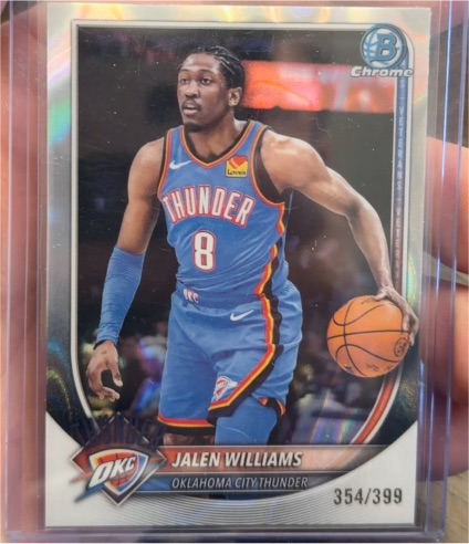 2025 Bowman Chrome #BCV-107 Jalen Williams — front