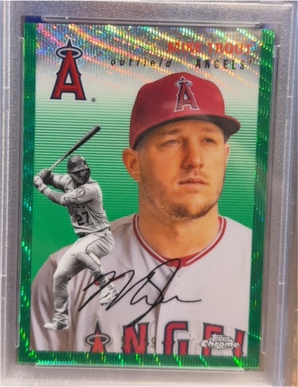 2023 Topps Chrome Platinum Anniversary #150 Mike Trout — front