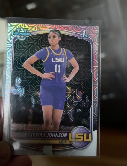 2025-26 Bowman Chrome #BCP-73 Zakiyah Johnson — front