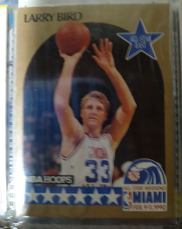 1990 NBA Hoops #2 Larry Bird All-Star Weekend Miami — front