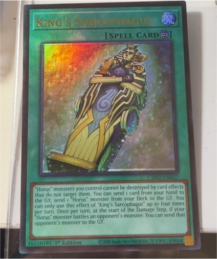 2010 Yu-Gi-Oh! CH02-EN037 King's Sarcophagus — front