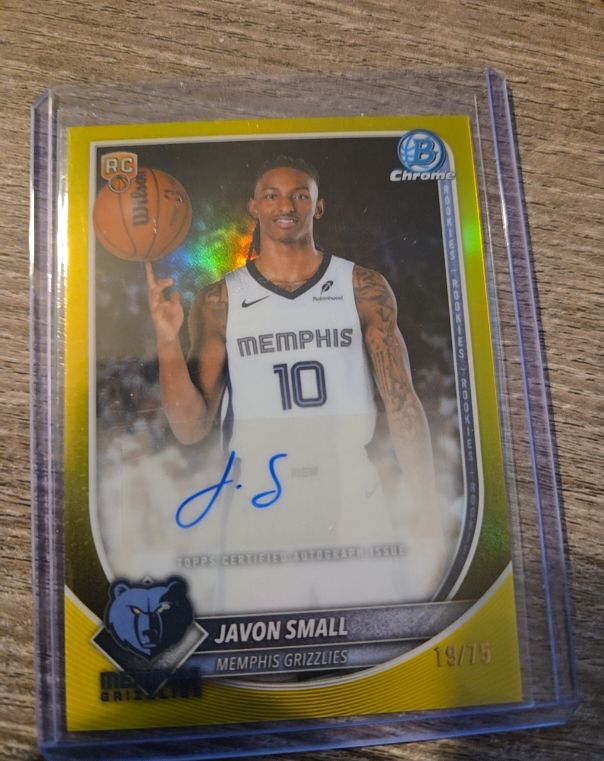 2025-26 Bowman Chrome #BCA-JS Javon Small — front