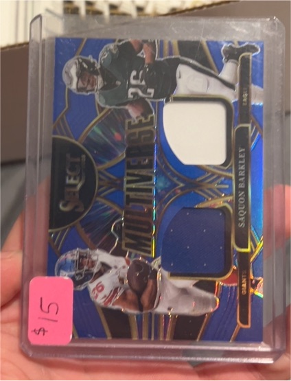 2024 Panini Select Multiverse Prizm Memorabilia Saquon Barkley #MP-SBY — front