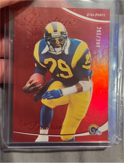2023 Panini Prestige #172 Eric Dickerson Xtra Points Red /599 — front