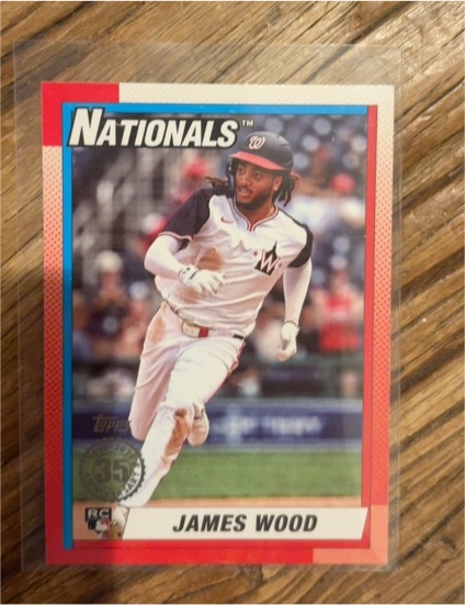 2025 Topps Series 2 #90B2-47 James Wood — front