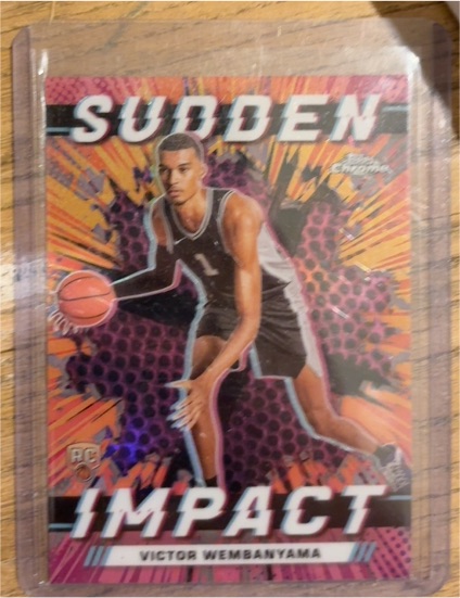2023-24 Topps Chrome #SI-1 Victor Wembanyama Sudden Impact — front